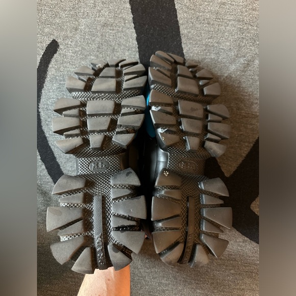 Prada Men's Cloudbust Thunder Lug-sole Trainer Sneakers Blue/Black - Picture 7 of 10